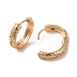 真鍮製フープピアス  菱形  ライトゴールド  16x4mm&nbsp;EJEW-C073-15KCG
