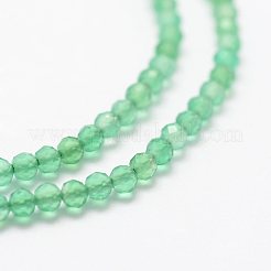 Natural Green Onyx Agate Beads Strands&nbsp;G-K185-19