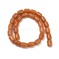 天然石レッドアベンチュリンビーズ連売り  コラム  14x10mm  穴：1~1.2mm  約29個/連  15.75''（40センチメートル）&nbsp;G-U018-A02-01