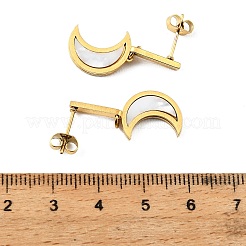 3 Pairs 304 Stainless Steel Enamel Hoop & Stud Earring Sets&nbsp;EJEW-Z166-02G-01