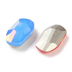K9ガラスラインストーンカボション  多面カット  尖ったバック＆バックメッキ  オーバル  ミックスカラー  14x8x3.5mm&nbsp;EGLA-F161-14