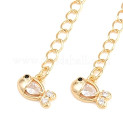Brass Curb Chain Extender&nbsp;KK-P354-23G