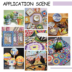 Square Porcelain Cabochons Sets&nbsp;PORC-WH0009-02