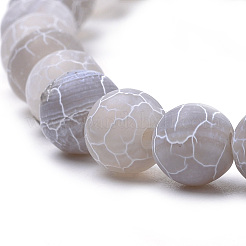 Natural Weathered Agate Beads Strands&nbsp;G-S259-05E-8mm
