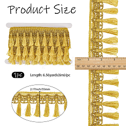 6M Filigree Polyester Lace Fringe Trim&nbsp;OCOR-GF0006-68B