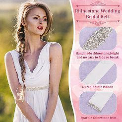 3Pcs 3 Style Crystal Rhinestone Wedding Bridal Belt&nbsp;AJEW-CP0001-67