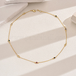 Elegant Hollow Brass Pave Cubic Zirconia Heart Pendant Double Layer Necklaces&nbsp;ZP2718-3