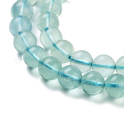 Natural Blue Fluorite Beads Strands&nbsp;G-E112-6mm-2