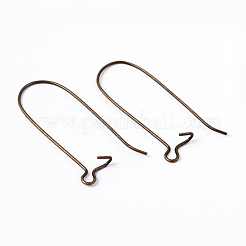 Brass Hoop Earrings Findings Kidney Ear Wires&nbsp;EC221-NFAB
