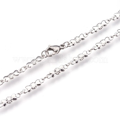 Tarnish Resistant 304 Stainless Steel Link Necklaces&nbsp;NJEW-G313-06P