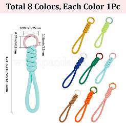8Pcs 8 Colors Polyester Cord Pendant Decoration&nbsp;FIND-SC0014-99