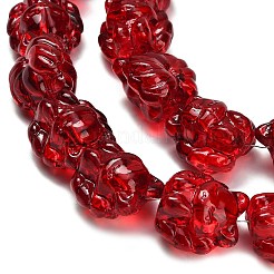 Baking Paint Transparent Glass Bead Strands&nbsp;EGLA-H110-02