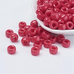 Opaque Acrylic European Large Hole Beads&nbsp;PL338-5