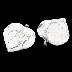 Natural Howlite Pendants&nbsp;GG-K002-04B