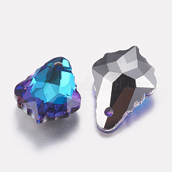 Faceted Glass Rhinestone Charms&nbsp;RGLA-F052-001BB