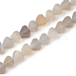 Natural Grey Agate Beads Strands&nbsp;G-U021-A01-01