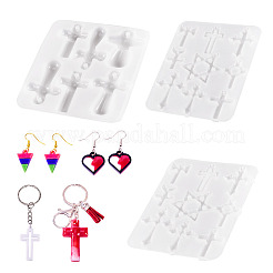 3Pcs 3 Styles DIY Pendant Silicone Molds&nbsp;DIY-TA0012-23