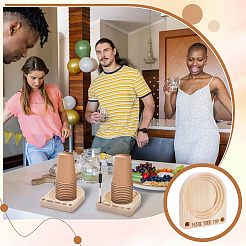 Wood Paper Cup Storage Rack&nbsp;ODIS-WH0099-165