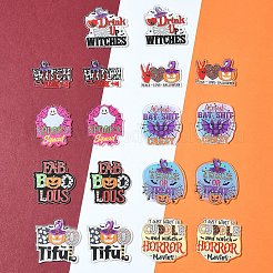 18個9スタイルプリントアクリルパーツ  混合図形  27.5~45x29.5~43x2~2.5mm  穴：1~1.6mm  2個/スタイル&nbsp;OACR-FS0001-74