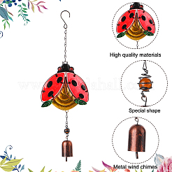 Glass Wind Chimes&nbsp;HJEW-WH0042-90B