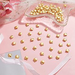 ラックメッキ真鍮ペンダント100個。  長持ちメッキ  カドミウムフリー＆ニッケルフリー＆鉛フリー  ハート  18KGP本金メッキ  10x8x3mm  穴：0.9mm&nbsp;KK-FH0003-94