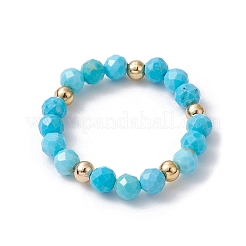 3Pcs 3 Styles Natural Magnesite Beaded Stretch Rings Set&nbsp;RJEW-JR00647-03
