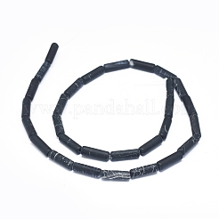 天然石風化瑪瑙ビーズ連売り  染め＆加熱  コラム  13~13.5x4~4.5mm  穴：0.7mm  29個/連  15.16インチ（38.5 cm）&nbsp;G-D0005-45A-03