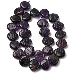Natural Amethyst Carved Beads Strands&nbsp;G-H339-A07-01A