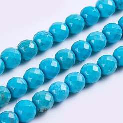 Natural Howlite Beads Strands&nbsp;TURQ-P027-40