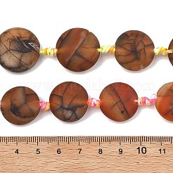 Natural Fire Crackle Agate Beads Strands&nbsp;G-A306-A01-01