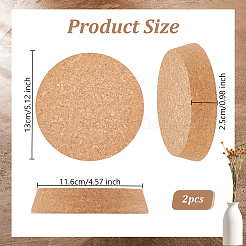 コルクボトルストッパー  ボトルタンピオン  バリーウッド  130x25mm&nbsp;LS-FIND-WH0139-390A