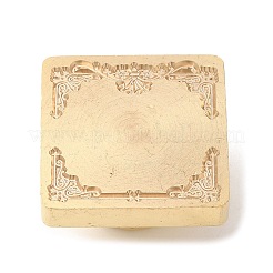 Golden Plated Wax Seal Brass Stamp Head&nbsp;LS-AJEW-C031-01D