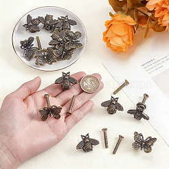 16 Sets 2 Styles Tibetan Style Alloy Drawer Cabinet Door Holder&nbsp;AJEW-GA0010-55