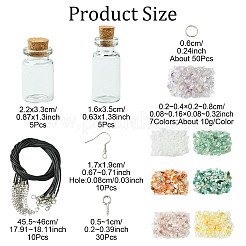 DIY Waxed Cord Necklace Making Kit&nbsp;DIY-YW0012-50
