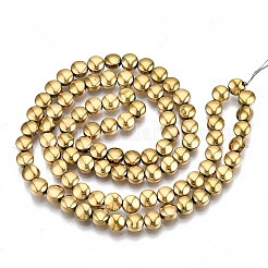 Electroplate Non-magnetic Synthetic Hematite Beads Strands&nbsp;G-T114-91G