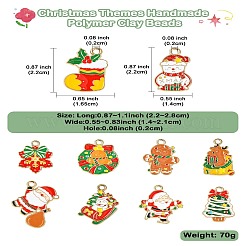 40Pcs 10 Styles Christmas Alloy Enamel Pendants&nbsp;FIND-CJ0003-32