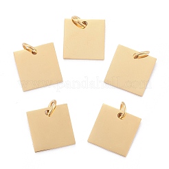 304 Stainless Steel Stamping Blank Tag Charms&nbsp;STAS-I311-28G
