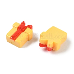 クリスマス不透明樹脂デコデンカボション  ボックス  13x10.5x5.5mm&nbsp;CRES-M036-03G