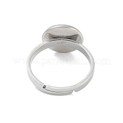 Non-Tarnish 304 Stainless Steel Adjustable Ring Components&nbsp;STAS-Z064-07P-03