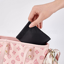 Pu レザー イヤホン ポーチ  ヘッドホン収納袋  スナップスプリングクロージャー付き  ブラック  11x9cm  8個/袋&nbsp;ABAG-BC0001-34A