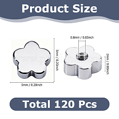 120Pcs Stainless Steel Ear Nuts&nbsp;STAS-HS0001-65