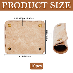 10Pcs Imitation Leather Luggage Handle Wraps&nbsp;AJEW-FH0008-91D