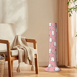 布製タワーファンのダストカバー  猫の模様  淡いバイオレットレッド  1150x205x1.6mm&nbsp;AJEW-WH20020-074F