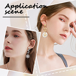 30Pcs 5 Colors Brass Clip-on Earring Findings&nbsp;KK-SC0004-77