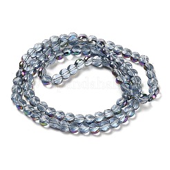Electroplate Transparent Glass Beads Strands&nbsp;EGLA-Z001-02C