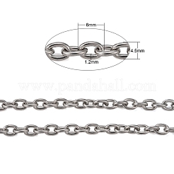 Tarnish Resistant 304 Stainless Steel Cable Chains&nbsp;X-CHS-R009-11