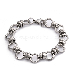 Tarnish Resistant 304 Stainless Steel Link Chain Bracelets&nbsp;X-BJEW-Z011-10P