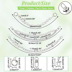 3Pcs 3 Style Purse Strap Extenders&nbsp;FIND-WR0009-31