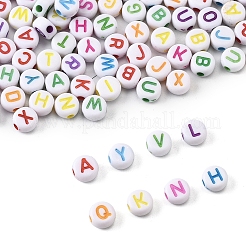 111G Craft Acrylic Horizontal Hole Letter Beads&nbsp;SACR-FS0001-35