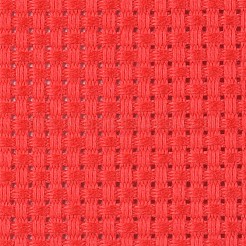 11ctクロスステッチ生地シート  布刺繍生地  衣類工芸品を作るため  レッド  15x15x0.06cm&nbsp;DIY-WH0163-97B-01